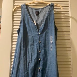 Gap button up denim dress